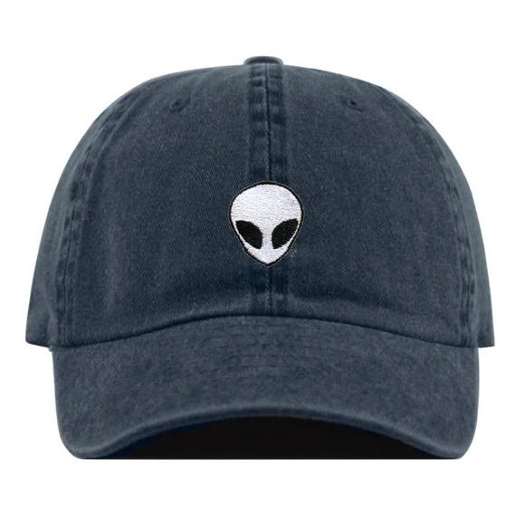 (+FREE GIFT) Alien Dad Hat Adjustable Navy - Picture 1 of 4